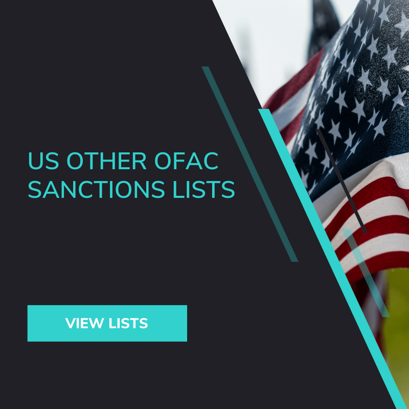 US Other OFAC Sanctions Lists