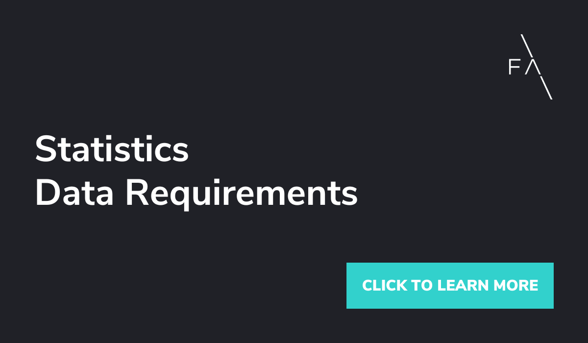 Statistics Data Requirements