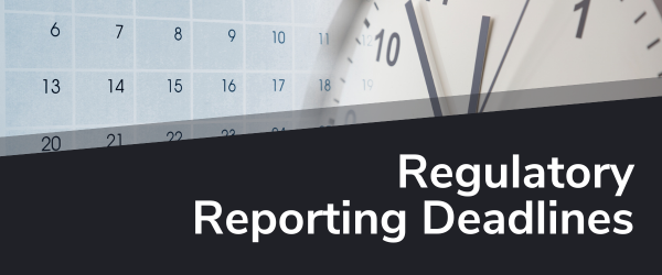 Regulatory Reporting Calendar