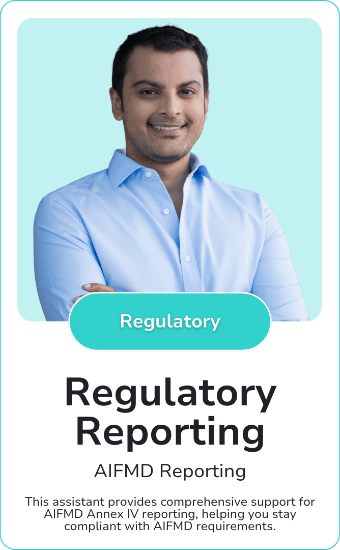 Regulatory Reporting – AIFMD Annex IV