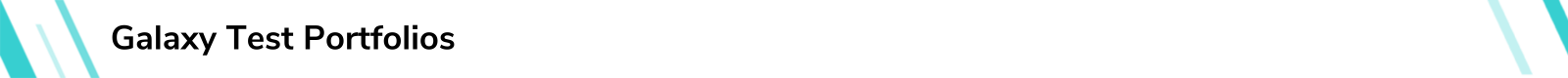 Galaxy Test Portfolios